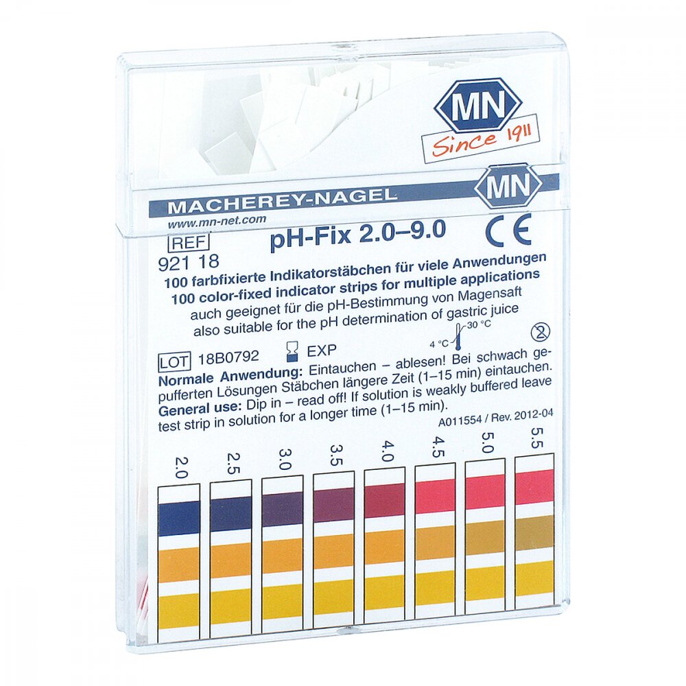 MACHEREY-NAGEL GmbH & Co. KG Ph-fix Indikatorstäbchen pH 2,0-9,0 11886751
