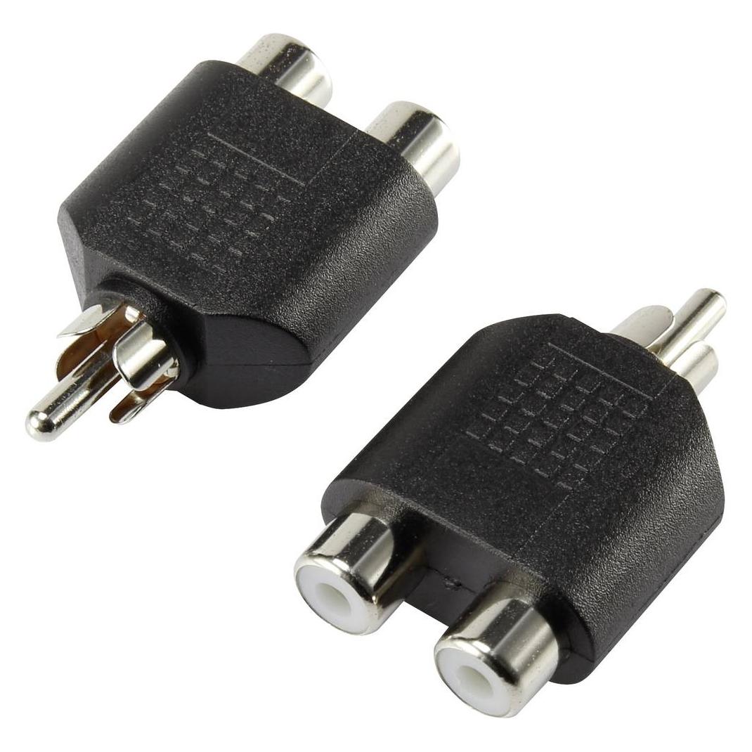 SpeaKa Professional Stereo auf Mono Cinch Adapter (Audio Splitter) (SP-7870160)