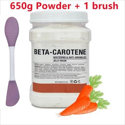 Inspired Finds 650g Chamomile Hyaluronic Acid Facial Moisturizing Jelly Mask Powder With Silicone Brush carotene