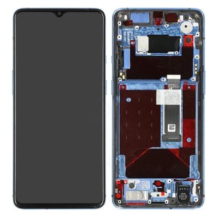 OnePlus LCD + Touch + Frame für HD1901, HD1903 7T - glacier blue (Display, OnePlus 7T) (2011100083)