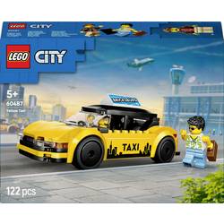 LEGO CITY 60487 LEGO® CITY Gelbes Taxi (60487); Bauset mit Modellauto und 2 Minifiguren