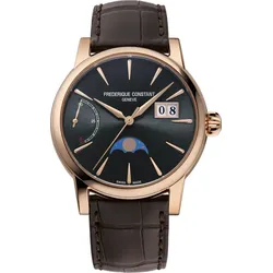 Frederique Constant Manufacture Classic Power Reserve Big Date FC-735G3H9 - Sonnen guilloche,grau,braun - 40mm