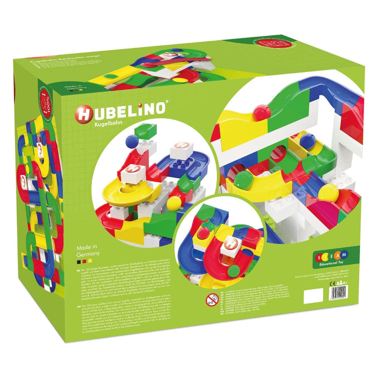 Hubelino Kugelbahn: KIGA-Set Baukasten 2018 351 Teile SCHULVER (420541)