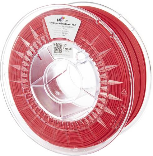 Spectrum Filaments 81454 FlameGuard PLA Filament PLA flammhemmend, hitzebeständig 1.75mm 1000g Technical Red, Rot 1St.