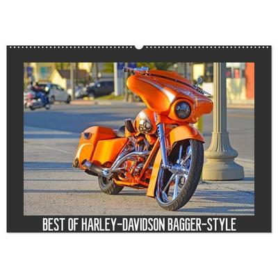 BEST OF HARLEY-DAVIDSON BAGGER-STYLE (Wandkalender 2025 DIN A2 quer), CALVENDO Monatskalender