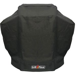 Grillfürst Grillabdeckung 18-097, aus Gewebematerial, schwarz, für Weber Genesis 200er Serie, Klettverschluss, wasserdicht