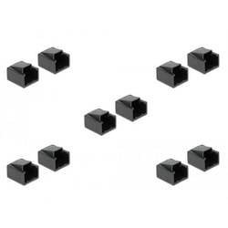 Delock Dust Cover for RJ45 - Schutzumschlag - Schwarz (Packung mit 10) 86470