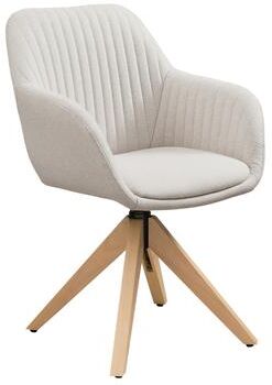 Art Leon Classical Swivel Office Accent Chair with Wood Legs