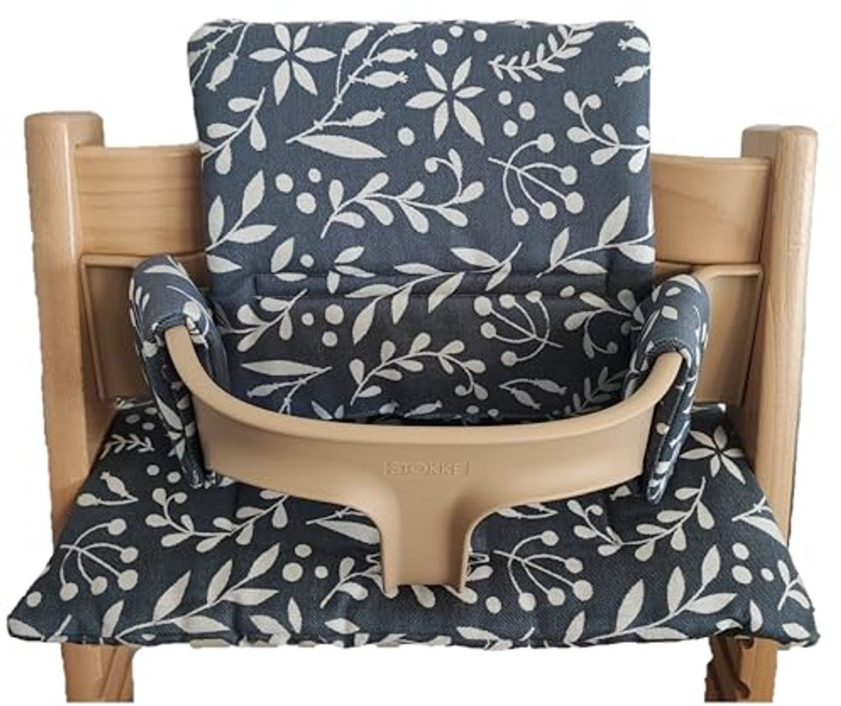 Set van 2 biologische katoenen zitkussens voor kinderstoelen