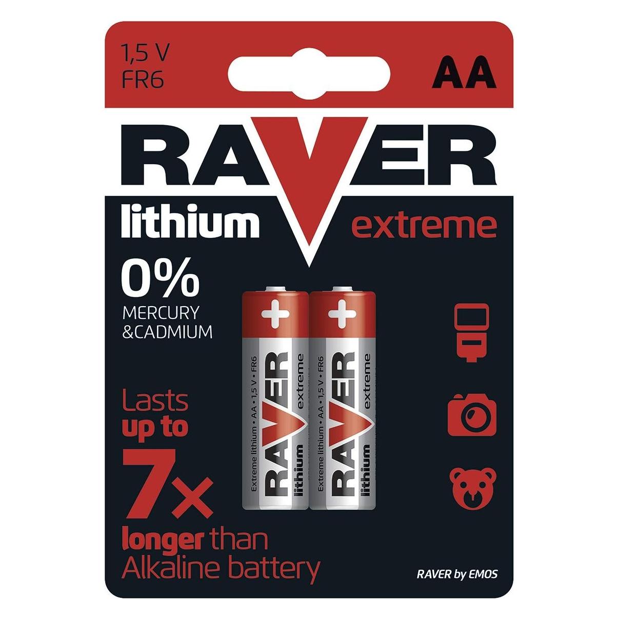 Raver Lithiová baterie 2x AA (2 Stk., AA) (1321212000)