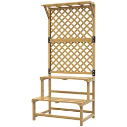 PFLANZENTREPPE Tannenholz Gelb