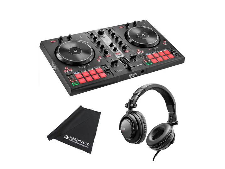 HERCULES DJ Controller Hercules Inpulse 300 MK2 DJ Controller mit DJ45 Kopfhörer