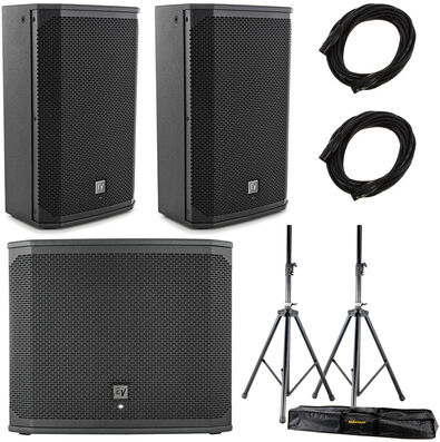 EV EKX-12P/15SP Basis Bundle noir