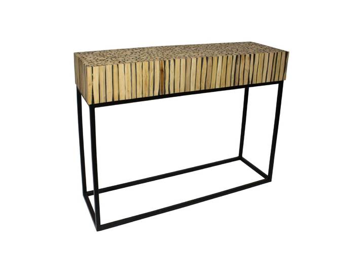 Console en métal et branche de teck