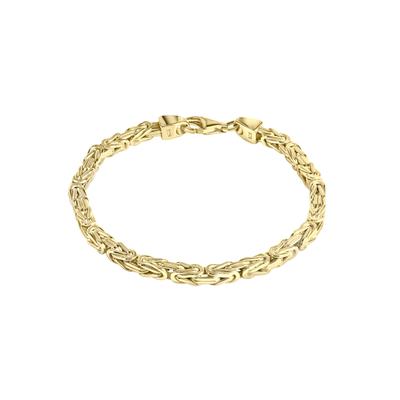 Armband FIRETTI "Schmuck Geschenk Silber 925 Armschmuck Armband Königskette" Gr. 19, gold (gelbgoldfarben), Armbänder, Herren, 19, Silber 925 (Sterlingsilber), Armband, Made in Germany