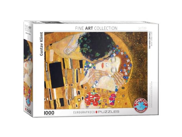 De kus (detail) door Gustav Klimt 1000-delige puzzel