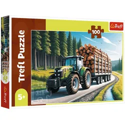 Puzzle 100 – Trefl Forsttraktor 16493