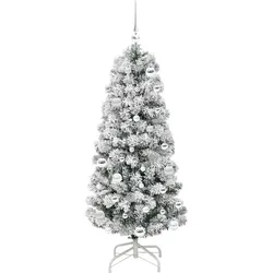 vidaXL, Weihnachtsbaum, Selma (mit LEDs und Silberkugeln) (150 cm)
