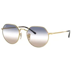 Ray-Ban 0RB3565 JACK 001/GD Gold Gr. 51/20 (mit Sehstärke)