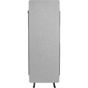Luxor Stellwand Reclaim RCLM-RDE-MG, Erweiterung, Akustik-Trennwand, Textil, 168 x 61 cm, hellgrau