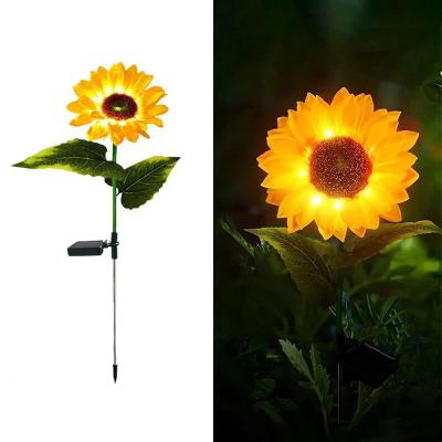Inspire Essentials SunGlow Solar Sunflower Lights Waterproof Outdoor Landscape Stakes For Garden, Lawn & Pathway Decor 1 Flower