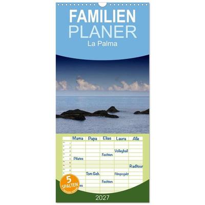 Familienplaner 2027 - La Palma mit 5 Spalten (Wandkalender, 21 x 45 cm) CALVENDO