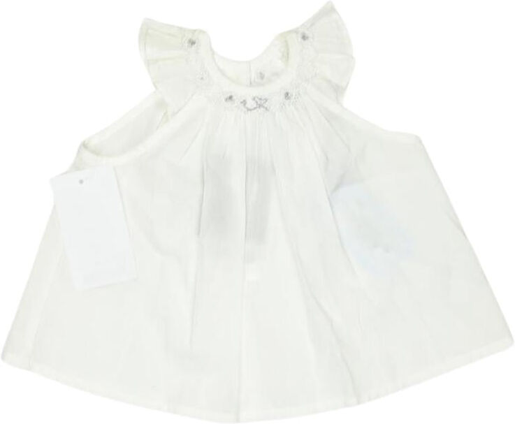 Tartine et Chocolat Mädchen Bluse, Weiß, Gr. EU 50, kein / Etikett - Second Hand