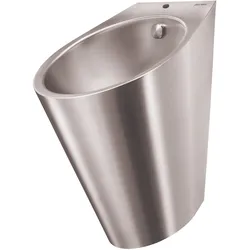 KEMMLIT Urinal FINO Spülwasseranschluss oben edelstahl