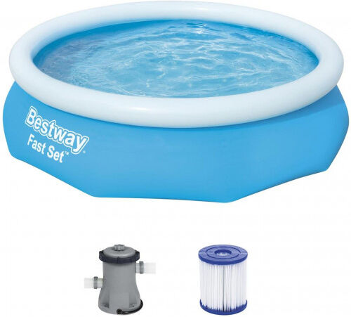 BESTWAY Fast Set Piscine hors sol ronde, 305 x 76 cm, avec pompe 57270
