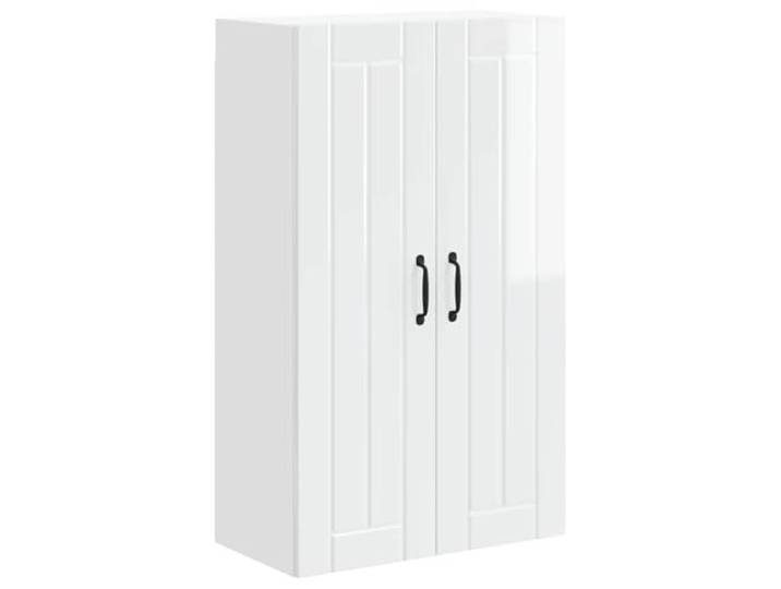 IBUQDDV Wandschrank Lucca Hochglanz Weiß 60 x 31 x 100 cm Holzwerkstoff Geschirrspüler-Paneel, Holzwerkstoff, Innenbereich, rechteckig, modernes Design, Küchenlayout