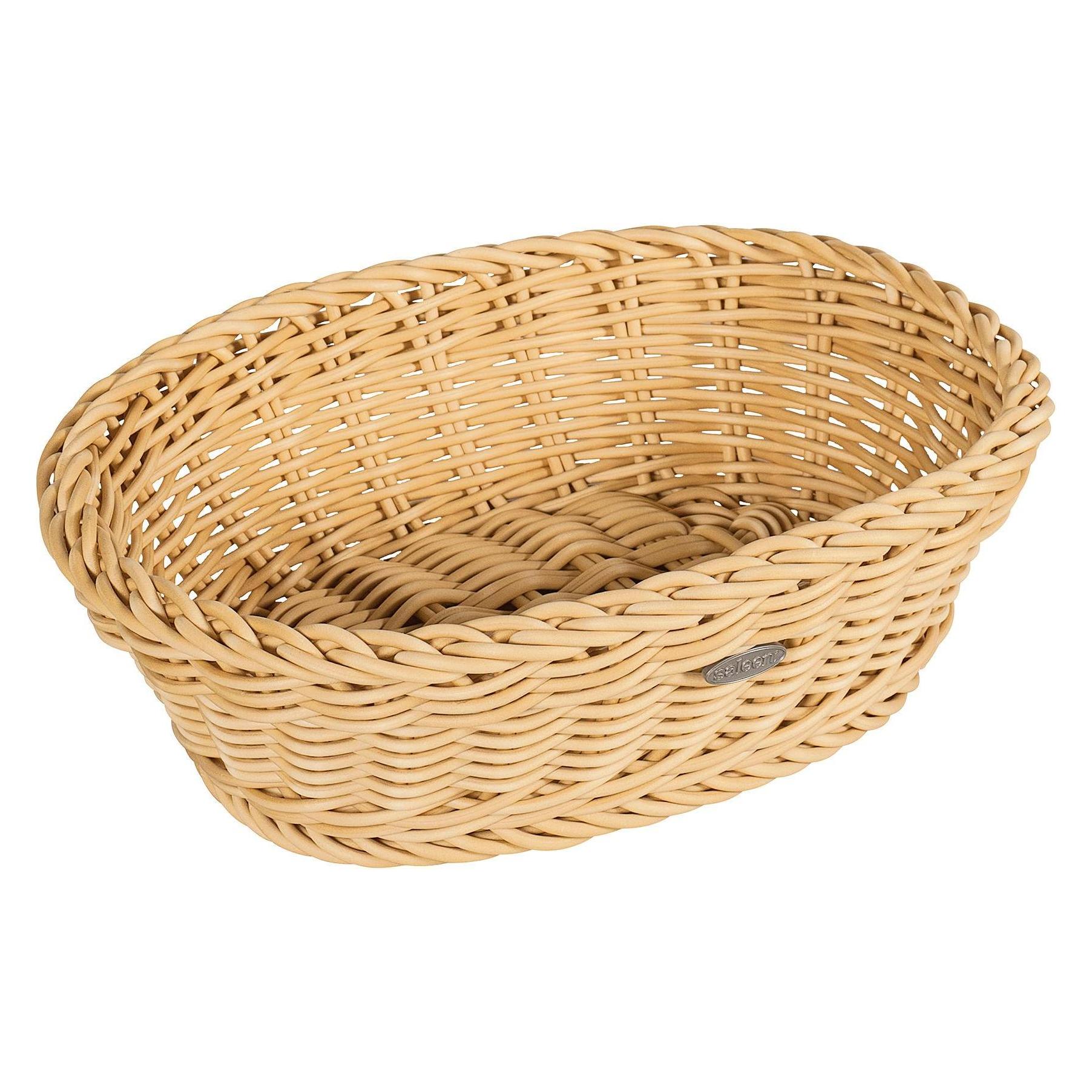 Saleen Brotkorb oval Kunststoff 25,5x19x7cm beige (02056030101)