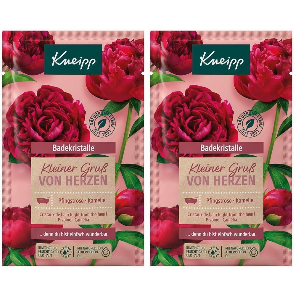 Kneipp Badekristalle Kleiner Gruß von Herzen 2x 2x60 g Salz