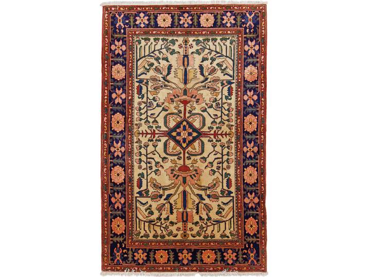Bakhtiar Baba Heydar Teppich 139x229 Handgeknüpft Orientteppich Perserteppich Wolle