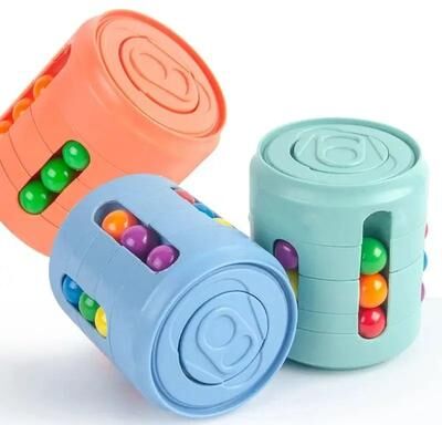 Uplift Essentials Prism Logic Magic Bean Fidget Spinner blue