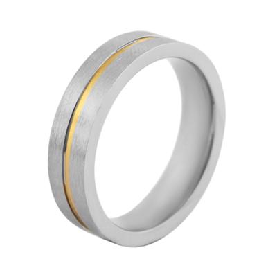 Fingerring AKZENT "Hilke, langlebig" Gr. 68, bunt (bicolor), Fingerringe, Herren, 68, Edelstahl, Fingerring