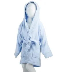 The One Towelling Kinder Baby Bademantel Baby-Badetuch Baby Bathrobe light blue 68/74