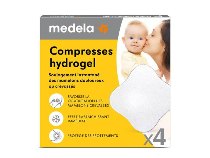 MEDELA - Compresses hydrogel, lot de 4
