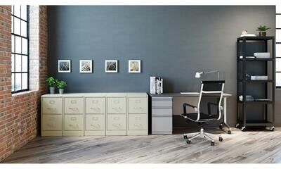 Hirsh 25-inch Deep 2-drawer Letter-size Vertical File Cabinet
