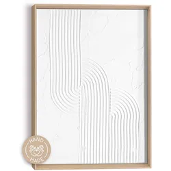 Bild KNOT (BHT 30x40x3 cm) - weiß - BHT 30x40x3 cm