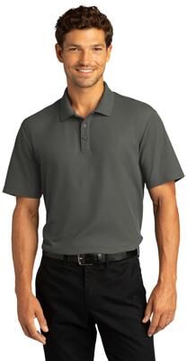 Port Authority K810 SuperPro React Polo Shirt in Storm Grey size 4XL   Polyester Blend