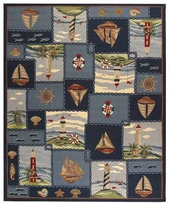 SAFAVIEH Handmade Chelsea Mikayla French Country Nautical Wool Rug