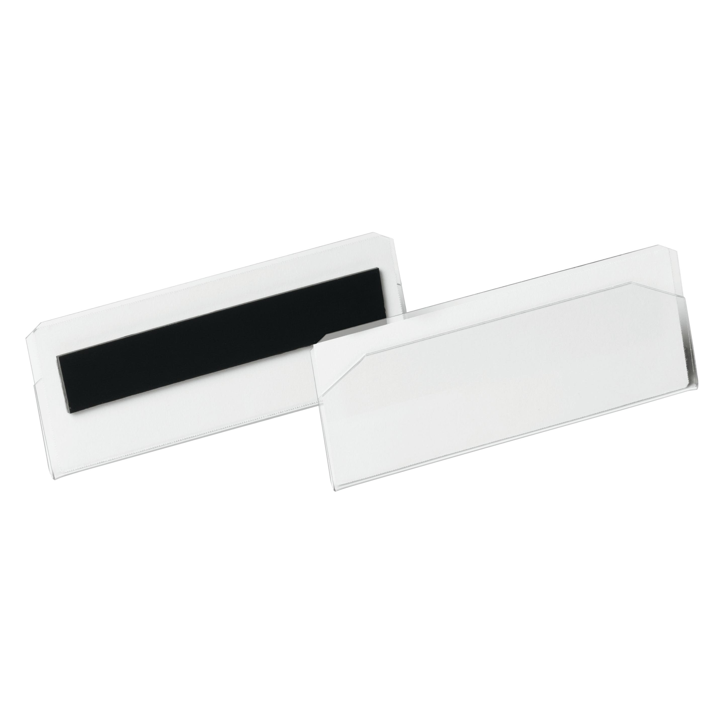 Durable Etikettentasche HARD COVER magnetisch 100x38mm 10Stk (119519)