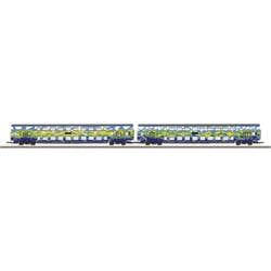 Märklin 87306 Z Doppelstockwagen-Set Touristik 1 der DB AG 2 Doppelstock-Mittelwagen