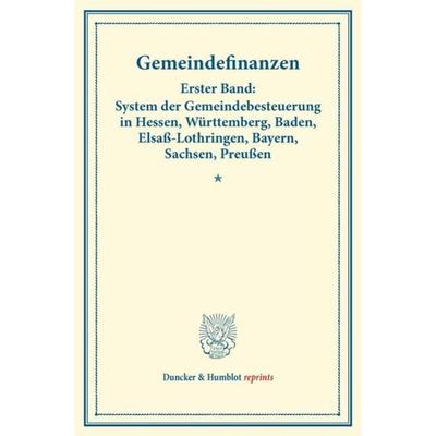 Gemeindefinanzen., Taschenbuch von , Duncker & Humblot, 978-3-428-17380-8