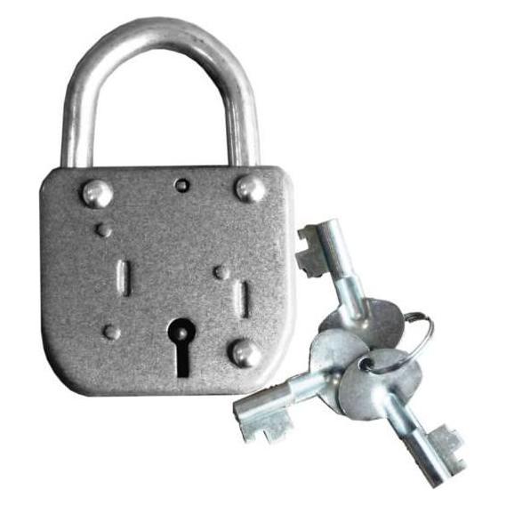 Pad Lock Lote 3 Keys Grey (33034482)