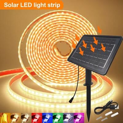 Inspired Living Solar Waterproof LED Light Strip 24V IP68 Outdoor Garden & Party Lighting led Strip Light green 6m