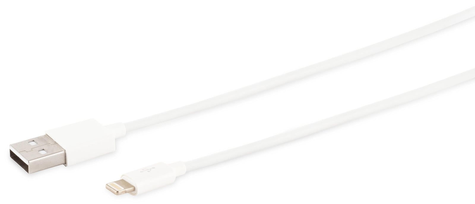 S-Impuls S/CONN USB-kabel USB-A naar 8-polige stekker, 2.0, wit, 0,5 meter (14-12040)