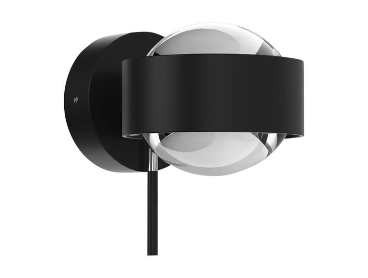 Top Light LED Wandleuchte PUK Mini Wall+, dimmbar, schwarz, für Wohn- / Esszimmer, Metall, Design
