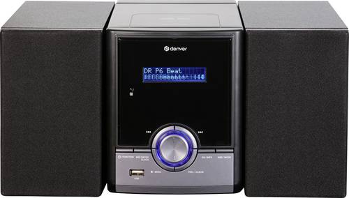 Denver MDA-285 Stereoanlage DAB+, UKW, CD, Bluetooth, MP3, 2 x 5W Schwarz