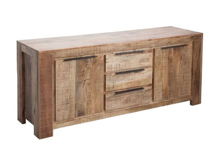 Buffet en manguier massif marron 174cm
